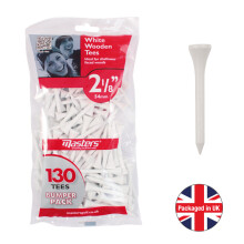 Bumpa Bag Wood Golf Tees 2 1/8 White x 130