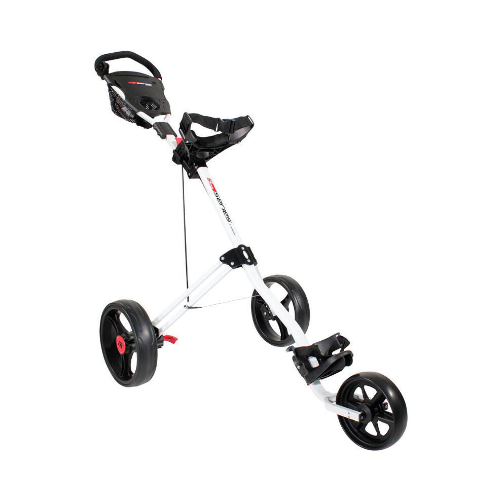 (White) Golf Trolleys | Masters 5 Series 3 Wheel Push Golf Trolley