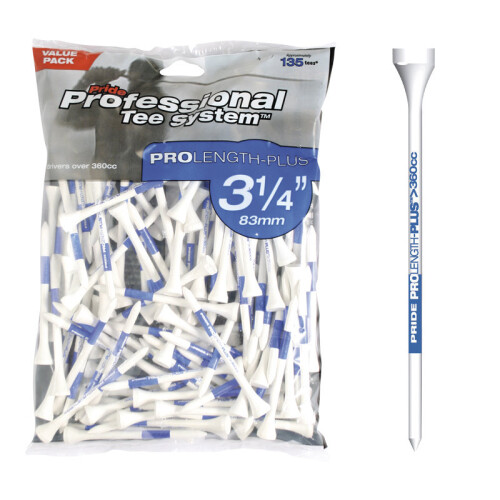 Pride (135 Tees (3 ¼ Inch)) Pride Professional Golf Tee System (PTS)