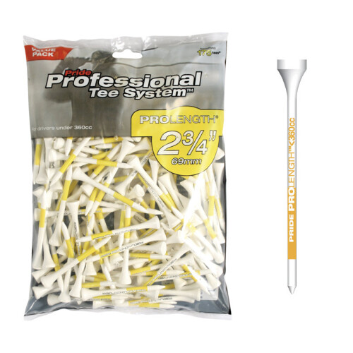 Pride (175 Tees (2 ¾ Inch)) Pride Professional Golf Tee System (PTS)