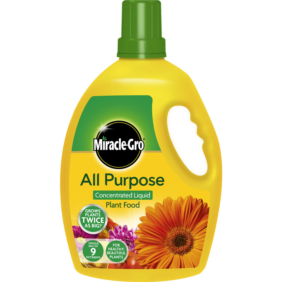 Miracle-Gro All Purpose Concentrated Liquid Plant Food, 2.5L Bottle