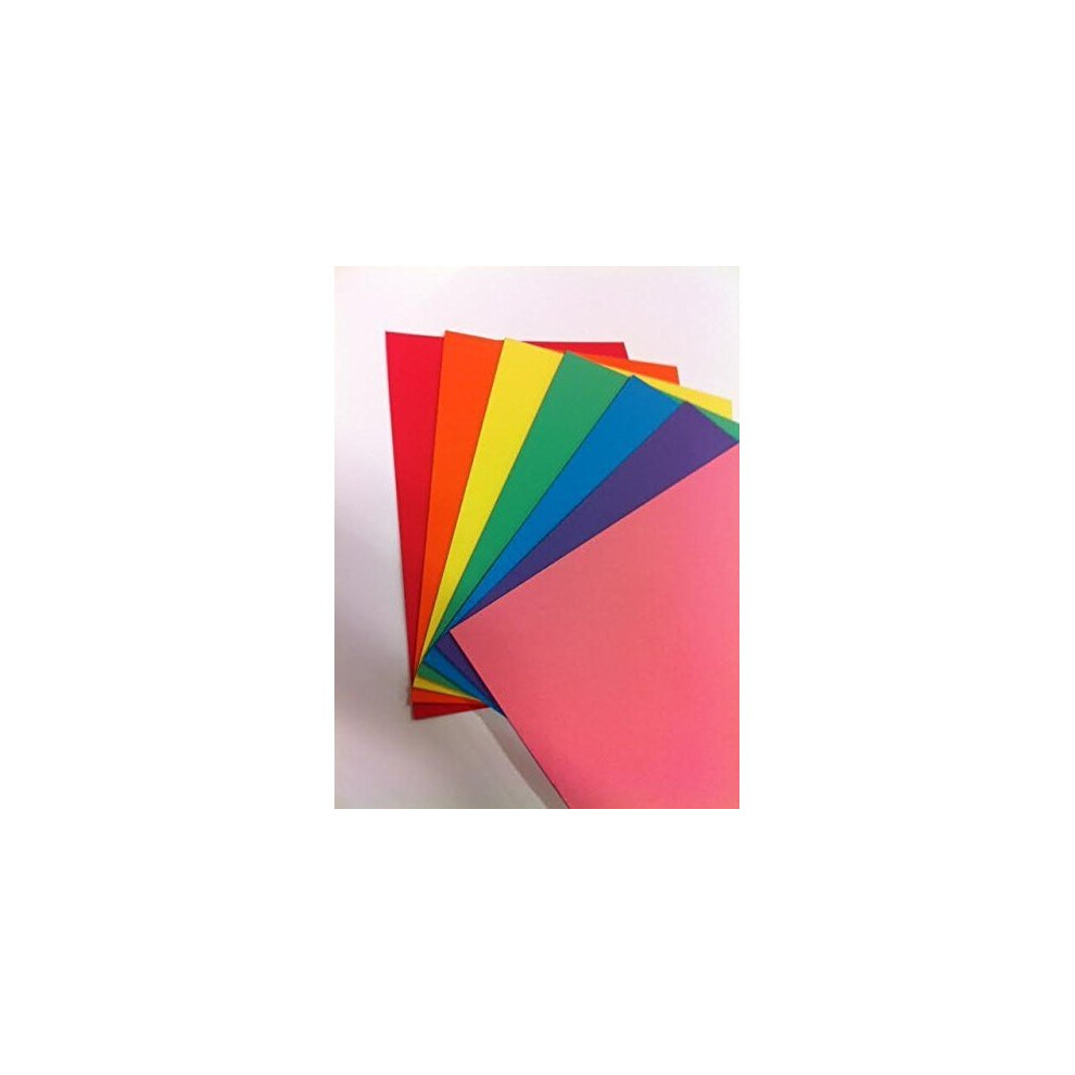 RAINBOW Intensive A4 160 gsm  Bright Rainbow Coloured Card (Pack of 70 Sheets)