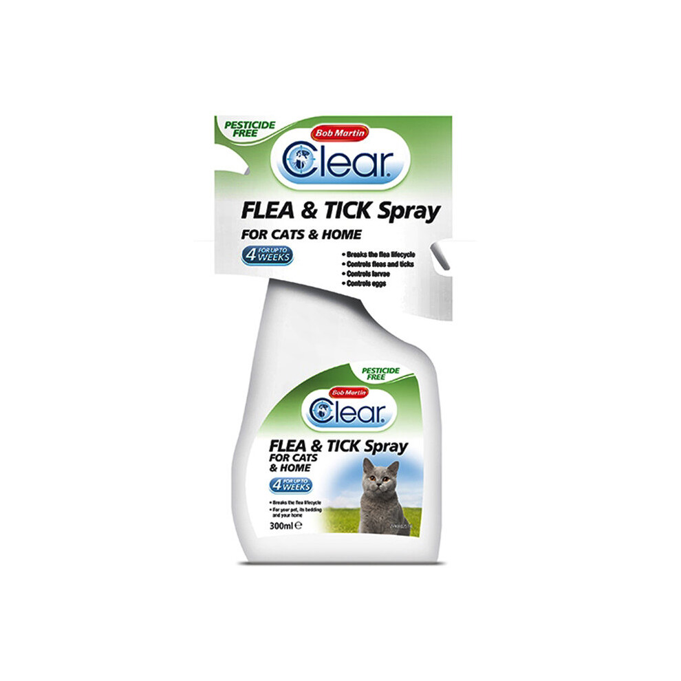 (Cat) Bob Martin Clear Flea & Tick Spray - 300ml