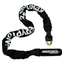 Kryptonite Keeper 785 Integrated Bicycle Lock Chain Bike Lock, 33.5-Inch, Black