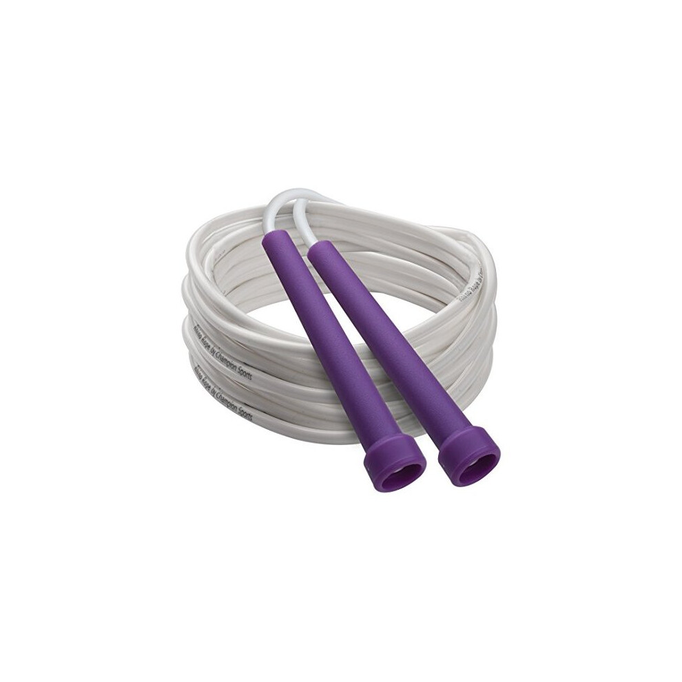 Champion Sports Rhino Speed Rope with Purple Handle