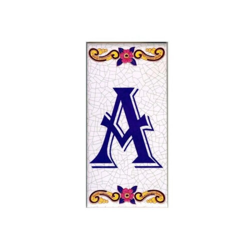 Ceramic Letter Tiles & House Number Tiles | Customised Portuguese Ceramic Tiles