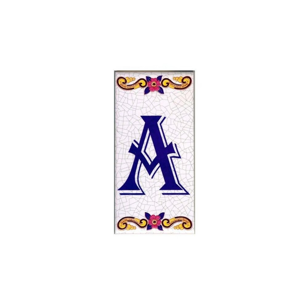 Ceramic Letter Tiles & House Number Tiles | Customised Portuguese Ceramic Tiles