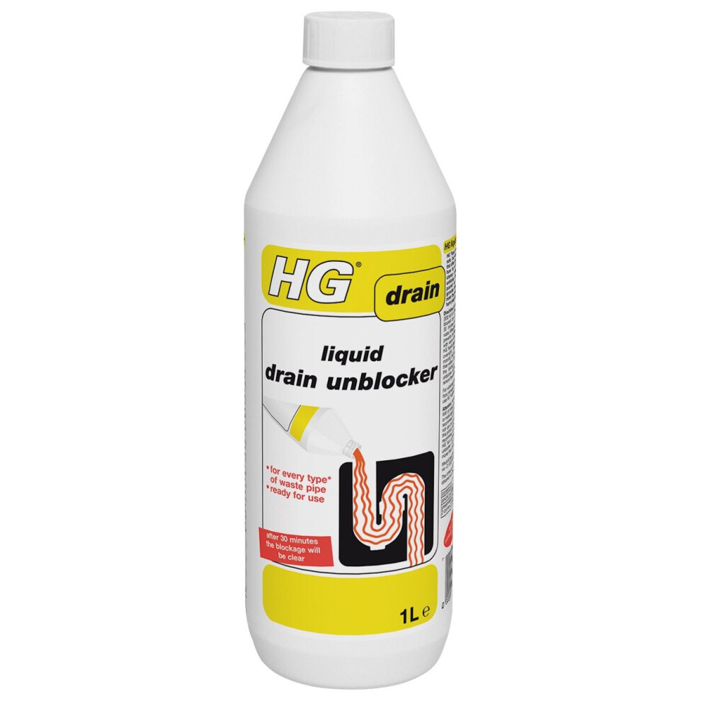 HG Liquid Drain Unblocker 1L - Unblocks your drain within 30 minutes