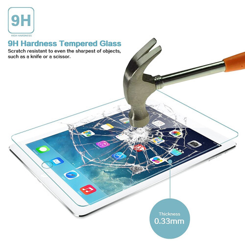 Boriyuan iPad Pro 9.7 2017 Tempered Glass 9H Screen Protector 2
