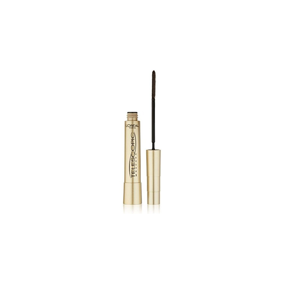 LOreal Paris Telescopic Mascara, Black [905] 0.27 oz (Pack of 2)