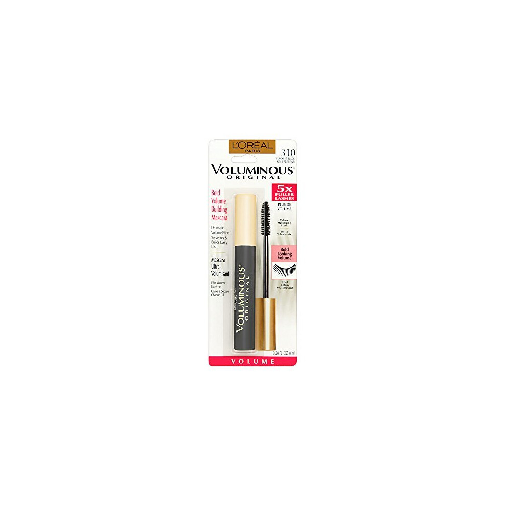 LOreal Voluminous Full Definition Volume Building Eye Mascara  Blackest Black