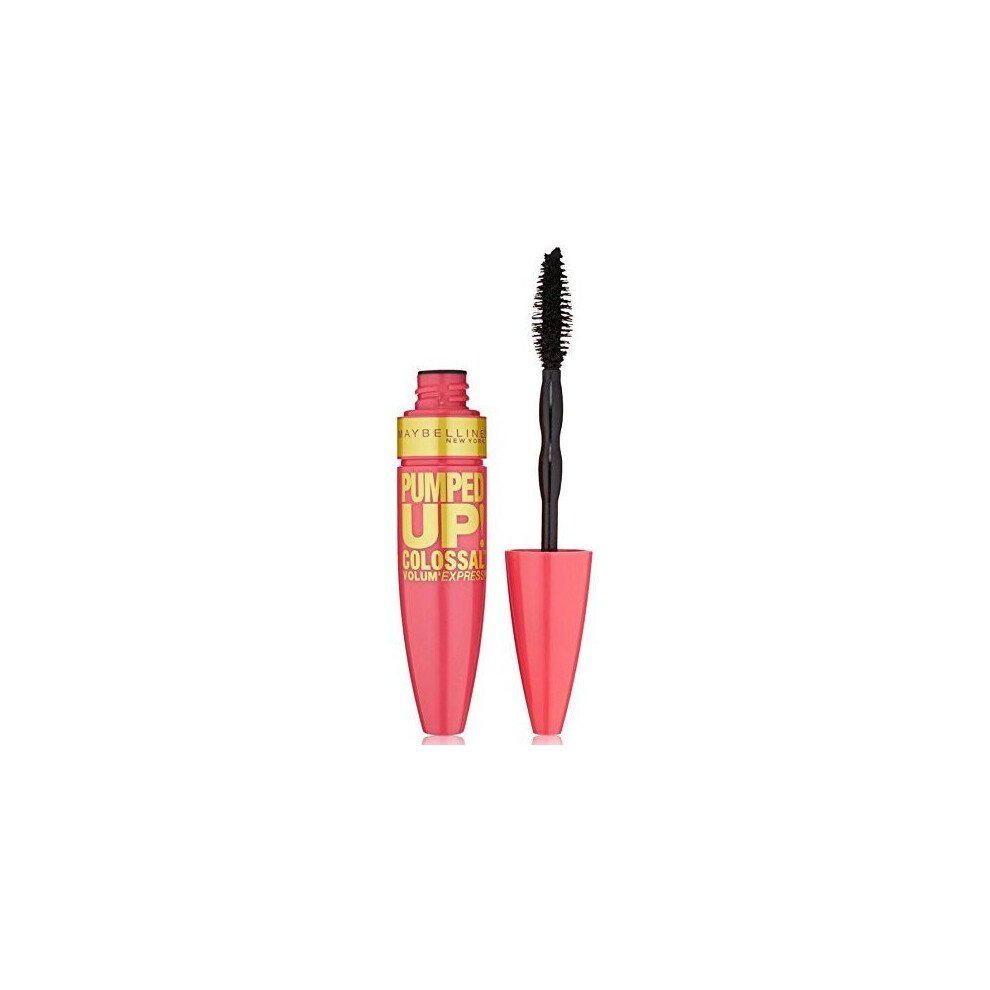 Maybelline New York Volum Express Pumped Up Colossal Mascara, Glam Black [214] 0.33 oz