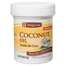 De la Cruz Kokosolie - Geperst voor Huid en Haar - Natuurlijke Hydratatie - 2.2oz (3 Potten)