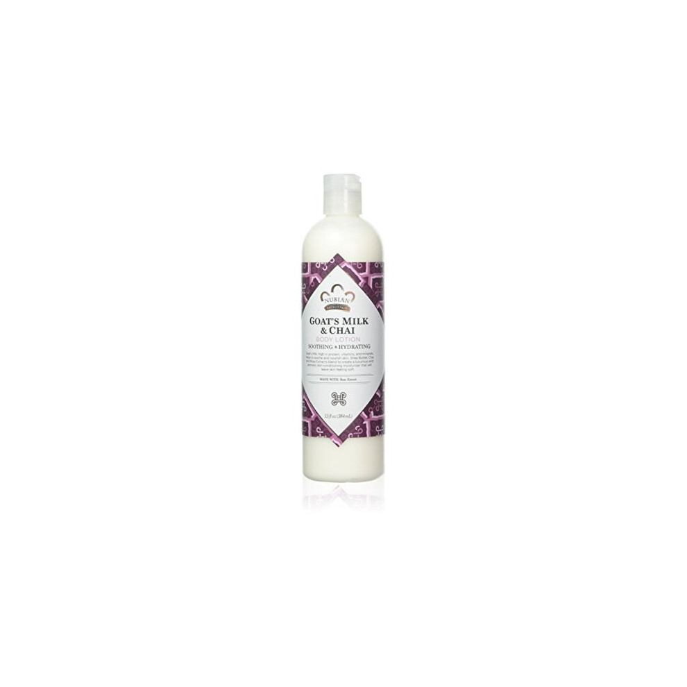 Nubian Heritage Body Lotion Goats Milk & Chai 13 Oz Lotion