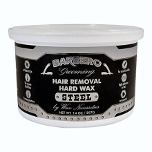 Wax Necessities Barbero Grooming Ontharingshars Harde Wax Staal voor Mannen 14 Ounces