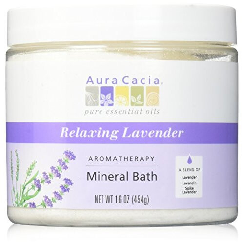 Aura Cacia Mineral Bath Relaxing Lavender