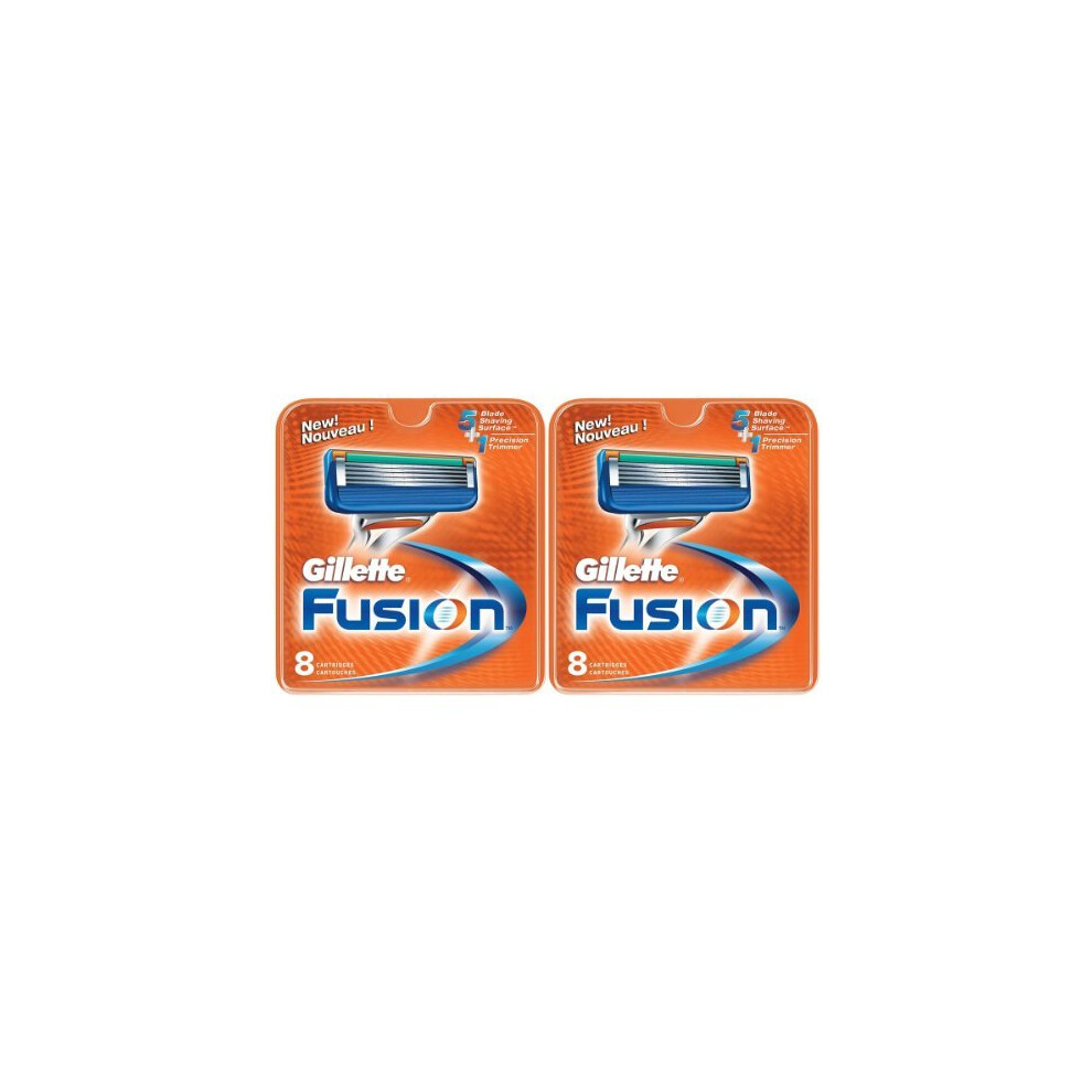 Gillette Fusion Razor 8 Refill Cartridges