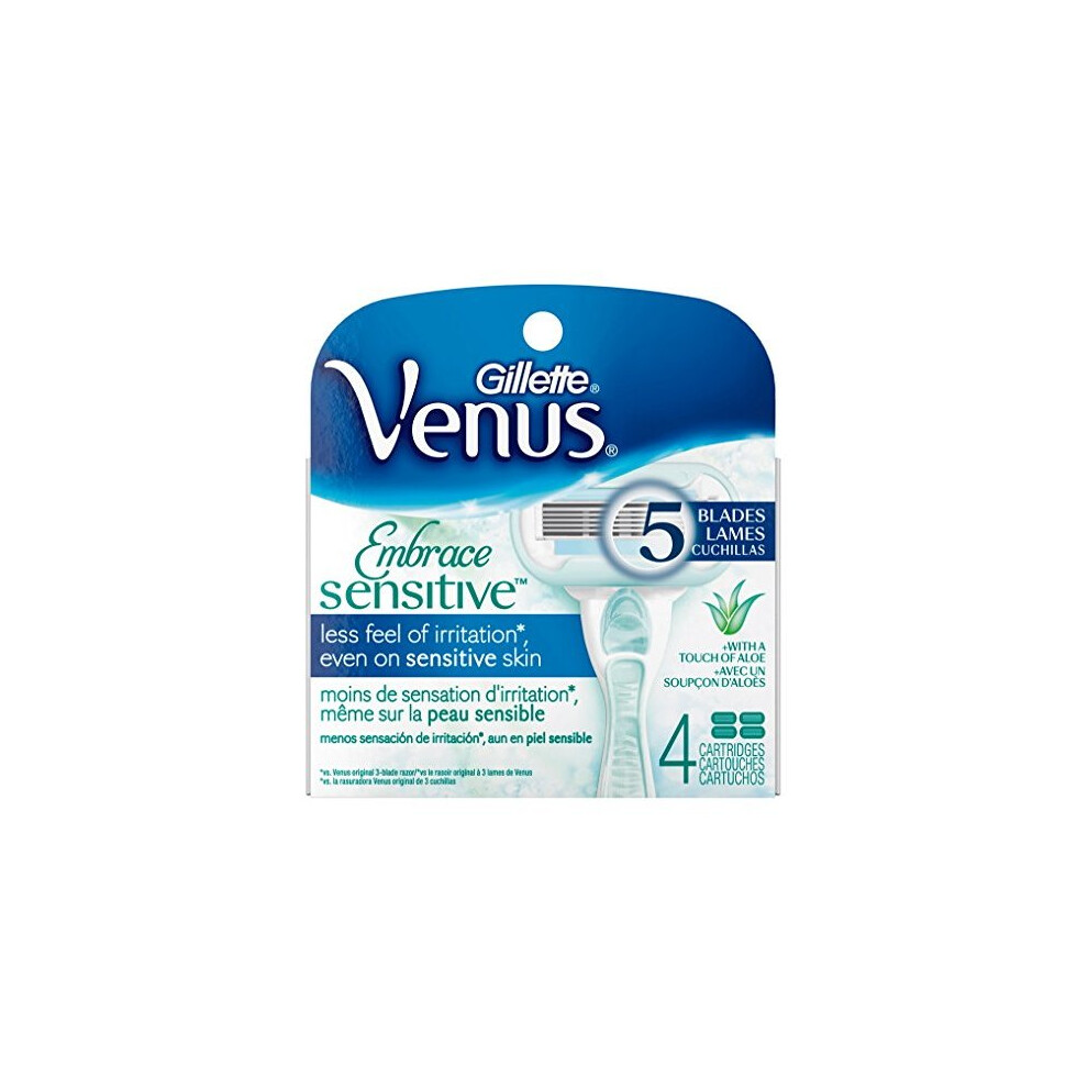 Gillette Womens Venus Embrace Sensitive 4Cartridges