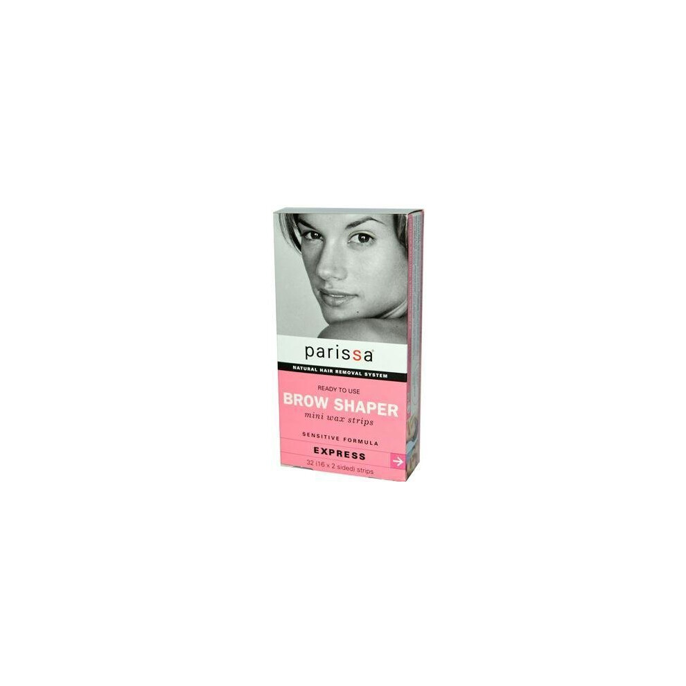 Parissa Natural Hair Removal System Brow Shaper -- 32 Strips - 2pc by Parissa