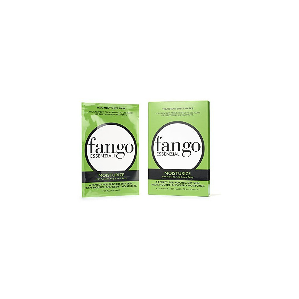 Photos - Facial Mask Borghese Fango Essenziali Treatment Sheet Mask Moisturize with Avocado, Kel am Acai Berry, 332 floz