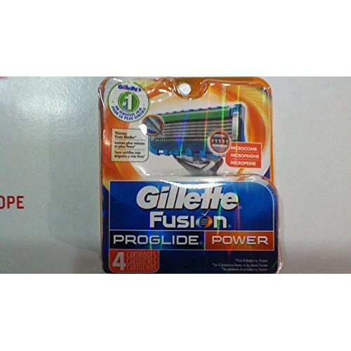 Gillette 4 Gillette Fusion Proglide Power Razor Blades Refill PACK 100% AUTHENTIC,GENUINE