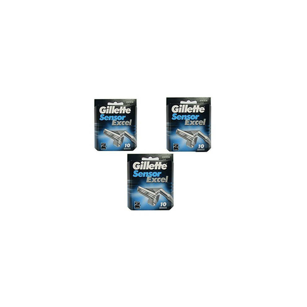 Gillette Sensor Excel  30 Count (3 x 10 Pack)