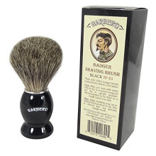 Pennello da Barba in Legno di Lusso No 01 Nero