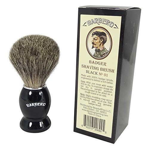 Pennello da Barba in Legno di Lusso No 01 Nero