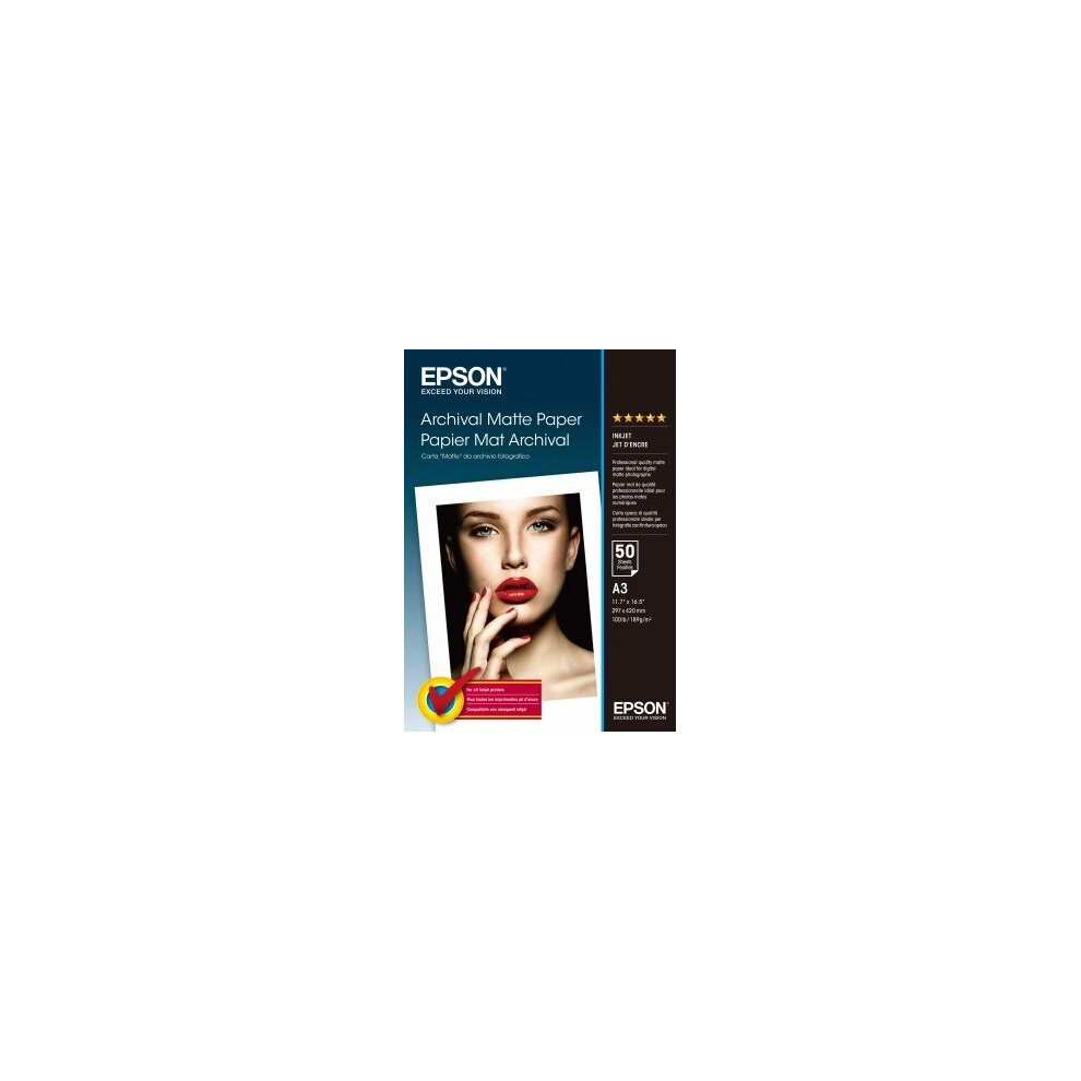Epson Archival Matte Paper, DIN A3, 192g/m², 50 Sheets