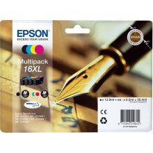 EPSON Multipack T1636 XL - Vulpen - Zwart, Cyaan, Magenta, Geel (C13T16364012)