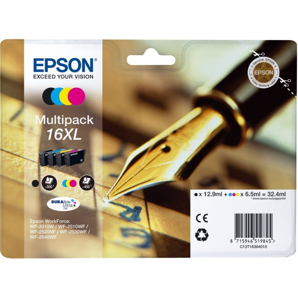 Epson C13t16364012/16Xl Ink Cartridge Multi Pack Bk.c.m.y High-Capacit - Image 14