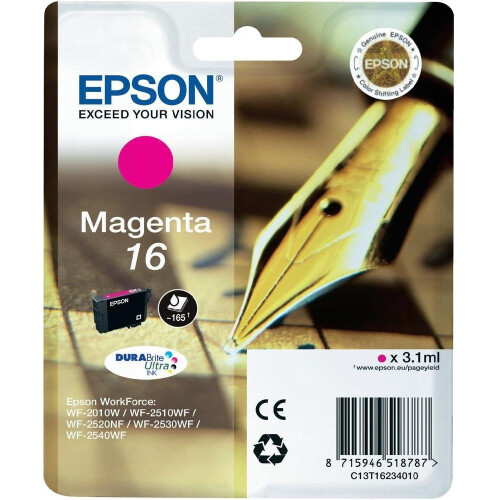 Epson Epson Singlepack Magenta 16 DURABrite Ultra Ink