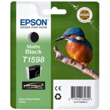 EPSON Pack mit 1 Tintenpatrone T1598 für Stylus Photo R2000 - Mattschwarz - Standard
