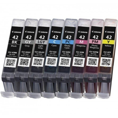 Canon CLI-42 BK/C/M/Y/PM/PC/GY/LGY Black, Cyan, Grey, Light grey, Magenta, Photo cyan, Photo magenta, Yellow ink cartridge