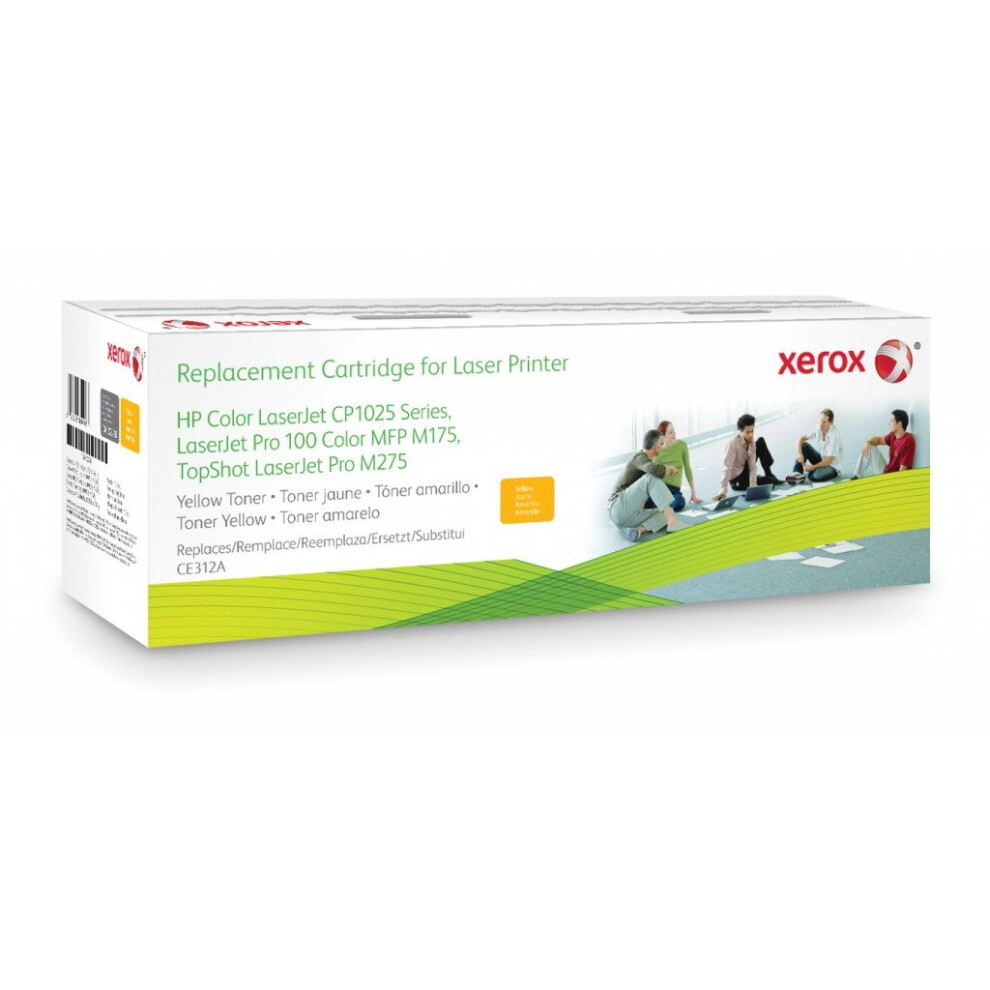 Compatible Xerox Toner Cartridge. Equivalent To Hp Ce312a. With Hp Colour Laserjet 100 M175 Mfp, Colour Laserjet Cp1025 Yellow 095205859911