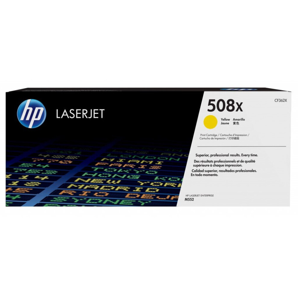 Hp 508X High Yield Original Laserjet Toner Cartridge Yellow
