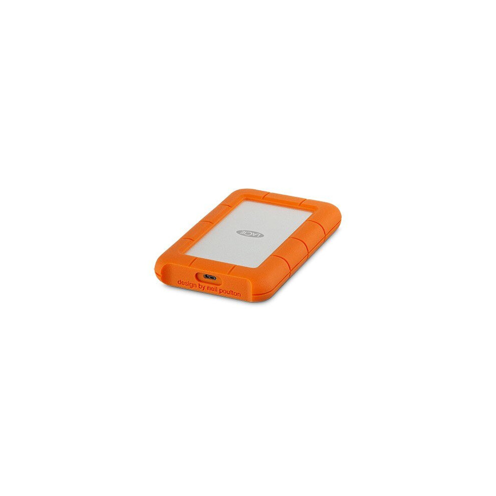 LaCie Rugged USB-C 4000GB Orange,Silver external hard drive