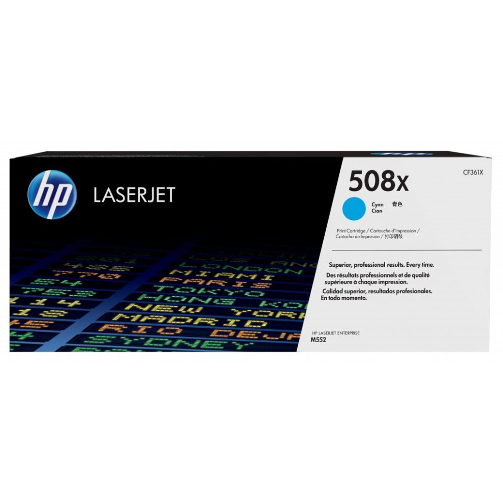 Hp 508X High Yield Cyan Original Laserjet Toner Cartridge