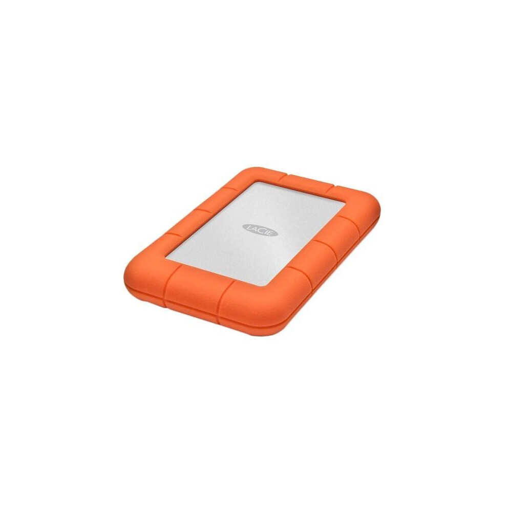 LaCie Rugged Mini, 2TB 2000GB Aluminium,Orange external hard drive