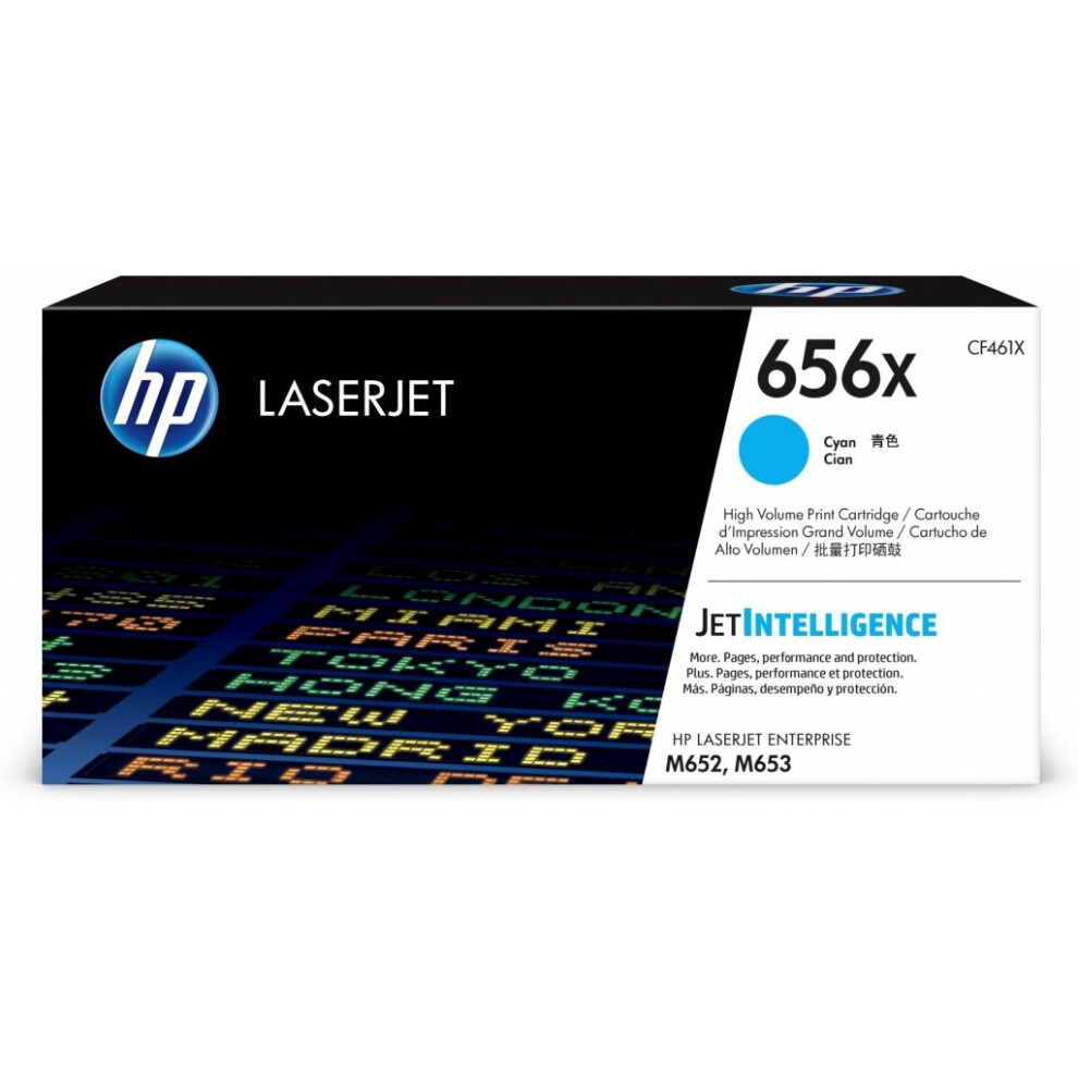 Hp 656X High Yield Cyan Original Laserjet Toner Cartridge