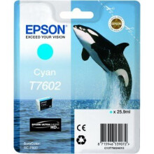 Cartucho de tinta EPSON T7602 Cian - Orca (C13T76024010)