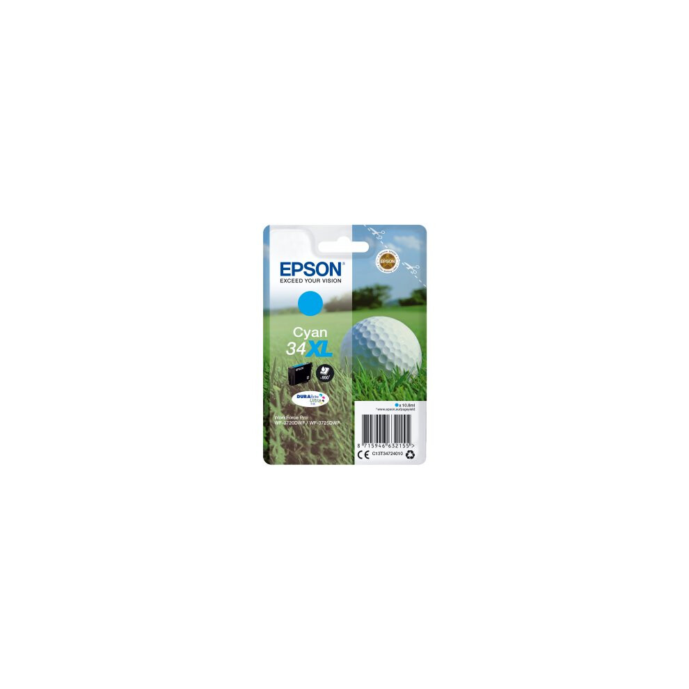 Epson 34XL Ink Cartridge DURABrite Ultra High Yield Golf Ball Cyan - Image 15