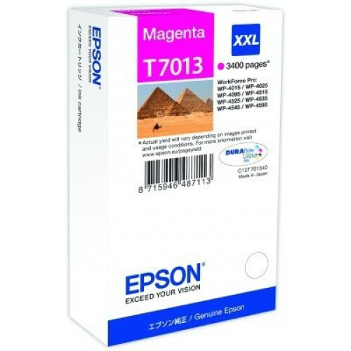 Epson EPSON Patrone - WP4000/4500 - Magenta - 3.400 Seiten