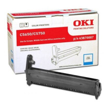 Kit tambour - OKI - C823dn, 823n, 833dn, 833n, 843dn - Cyan - Jusqu'à 20000 pages - DEL