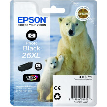 Cartucho de tinta negro fotográfico EPSON T2631 XL - Oso polar (C13T26314012)