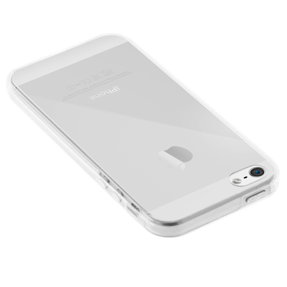 Silicone Clear Case + Touch Screen Front Cover For Iphone 5 / 5S / Se 3662427113748