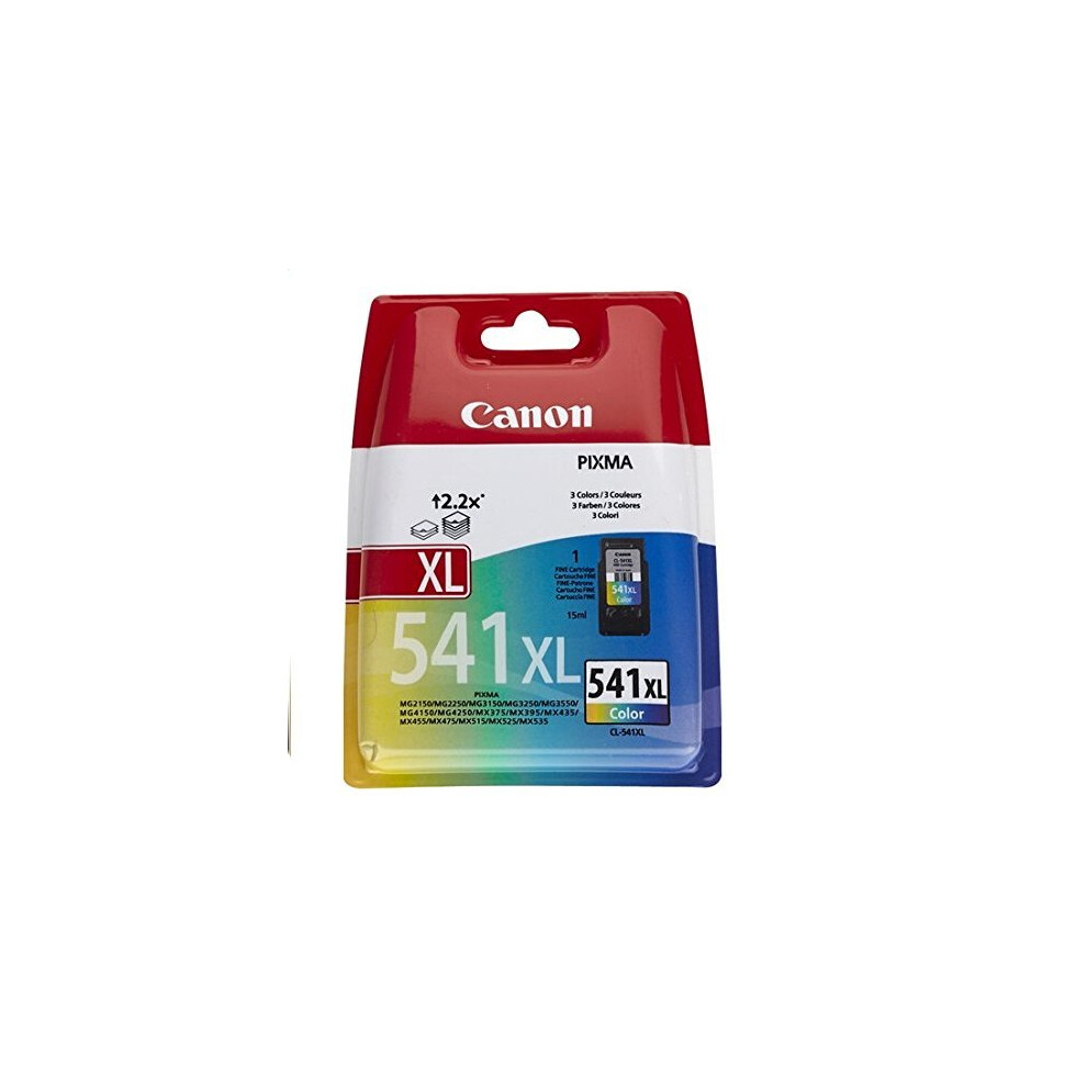 Canon CL-541XL Colour Ink Cartridge - High Capacity Original Ink Cartridge for PIXMA MG2150/MG3150 (CACL541XL)