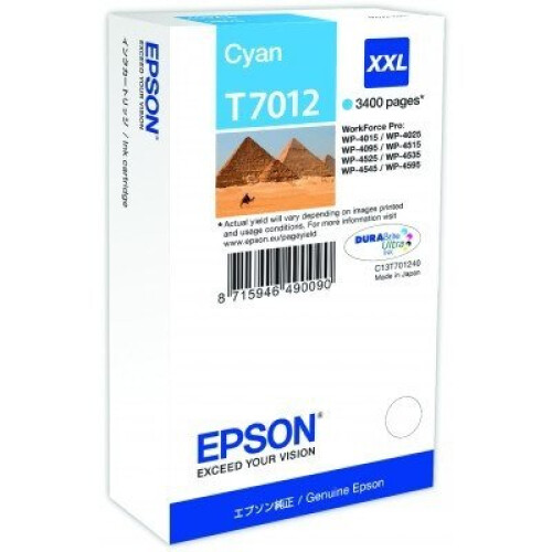 Epson EPSON Cartuccia WP4000 / 4500 - Ciano - 3.400 pagine