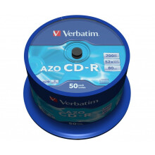 CD-R VERBATIM - 80 min - 700 Mo - 50 supporti - 52x