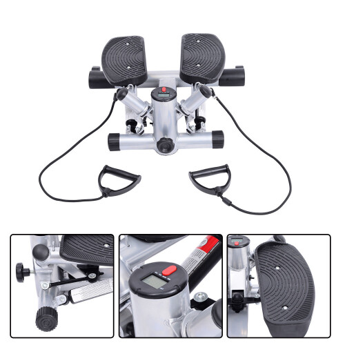 Homcom HOMCOM Mini Stepper Step Machine w/ Cushion Mat for Leg Arm Full Body Training 1